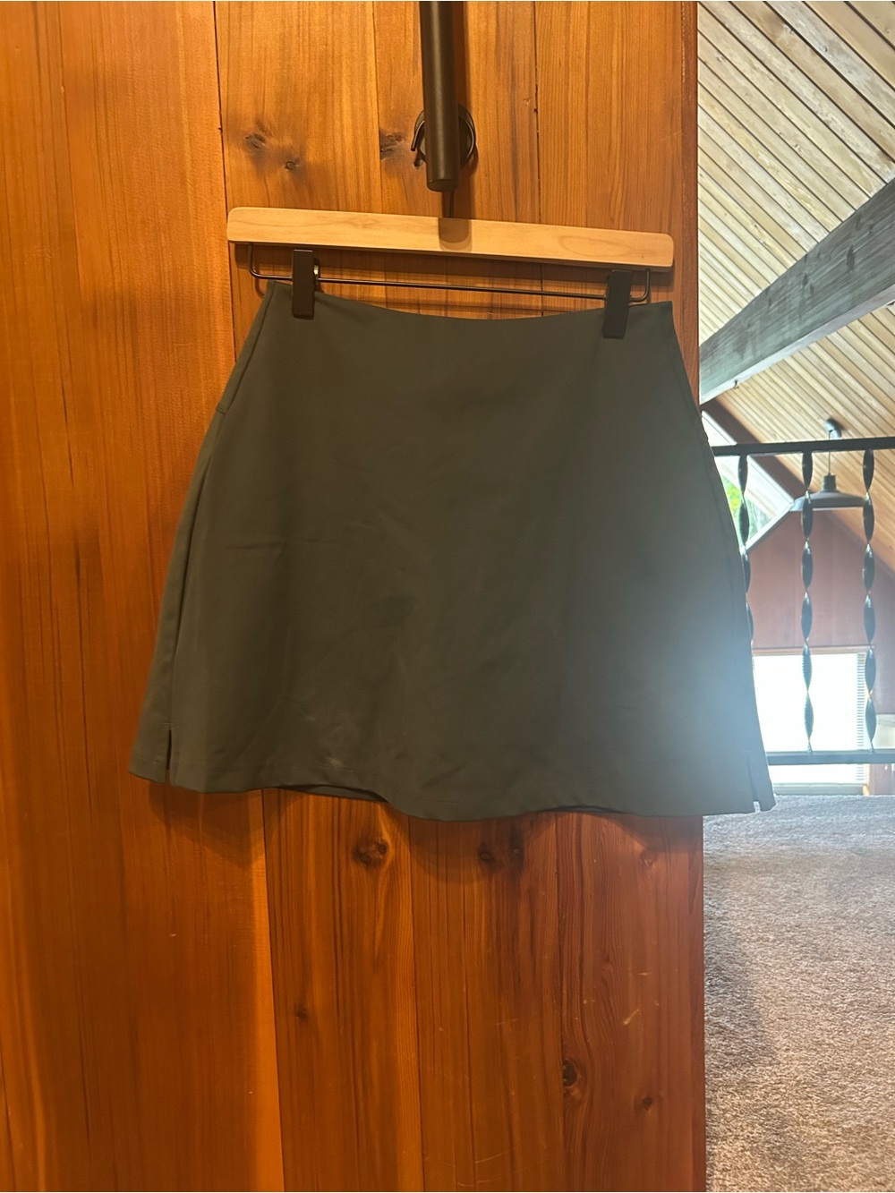 Girlfriend Collective Green A-Line Skort